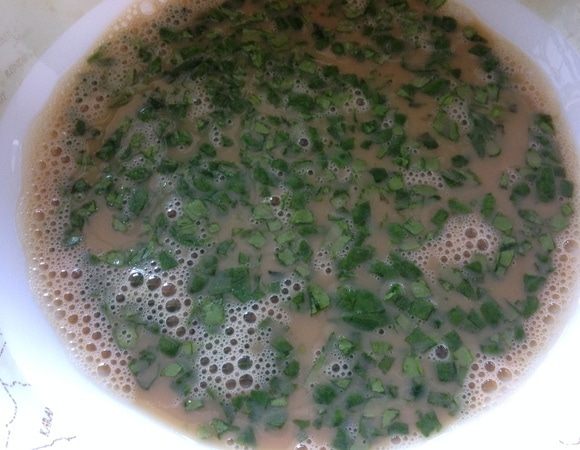 Добавить зелень, любую по вашему вкусу.