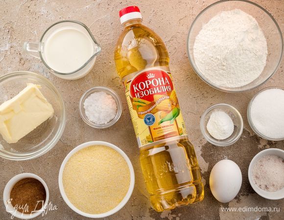 Для приготовления ароматных панкейков нам понадобятся следующие ингредиенты.