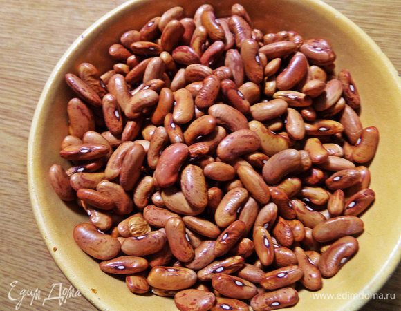 Фасоль замочить на ночь.