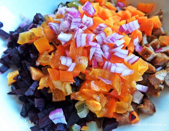 Измельчить четверть.