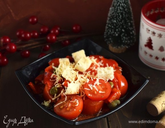 Посыпать тертым пармезаном и сухариками. Приятного аппетита!