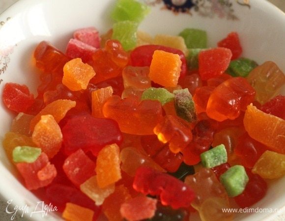 Подготовить мармелад или цукаты.