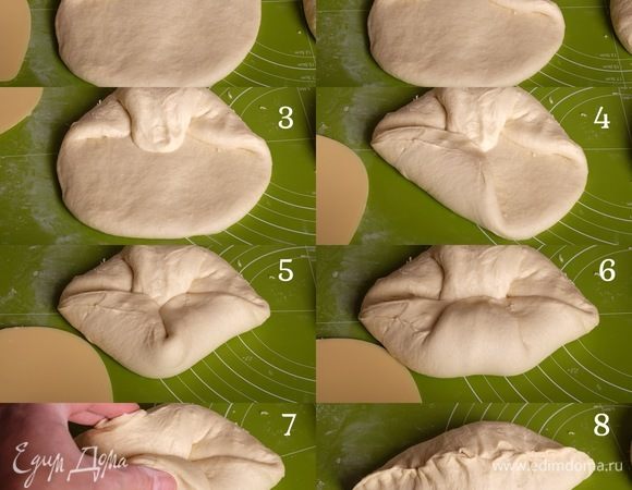 Далее сформовать батоны. Ниже даю схему, как сформовать самый простой батон (батард).