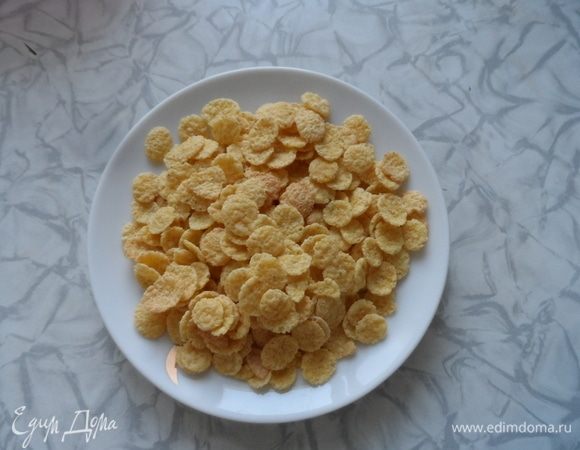 Из хлопьев выбрать крупные и средние по размеру хлопья.