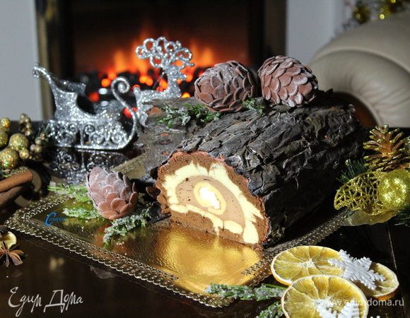 Рождественское поленце готово. 