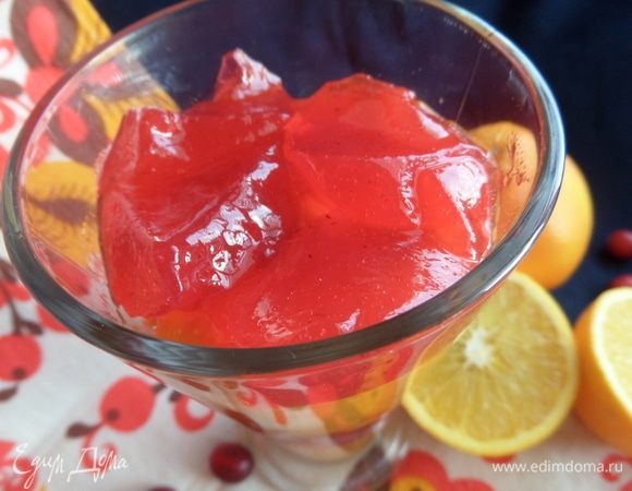 Сверху — желе.