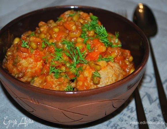 Тефтели с машем готовы.