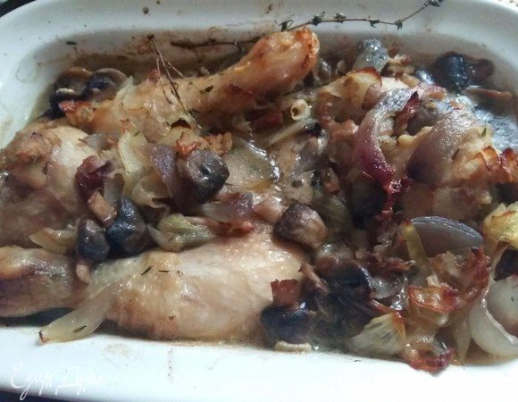 Затем фольгу снять и вновь поставить в духовку на 10–15 минут до зарумянивания.