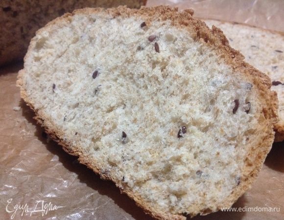Вот такой мякиш выходит у этого хлебушка.