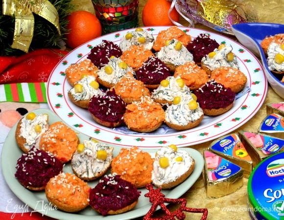 Чередуем закуски, как вам нравится.