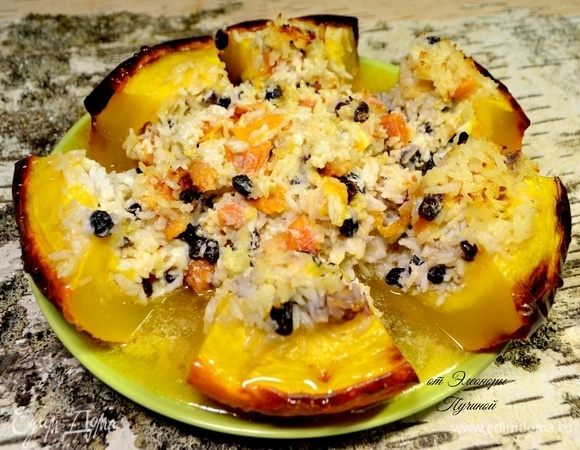 Моя тыква благодаря сыру Hochland раскрылась в форме цветка лотоса.