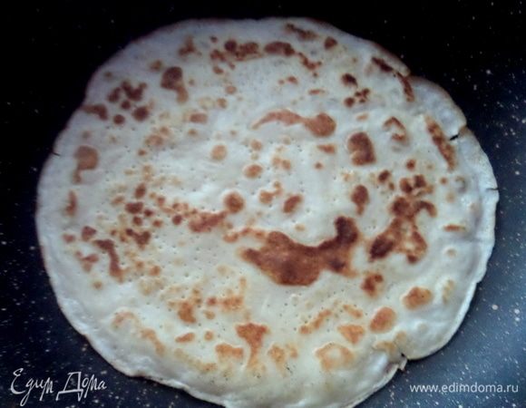 Жарить с двух сторон, как обычные блины.