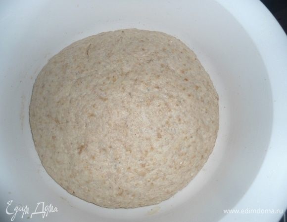 Вот так выросло тесто. 