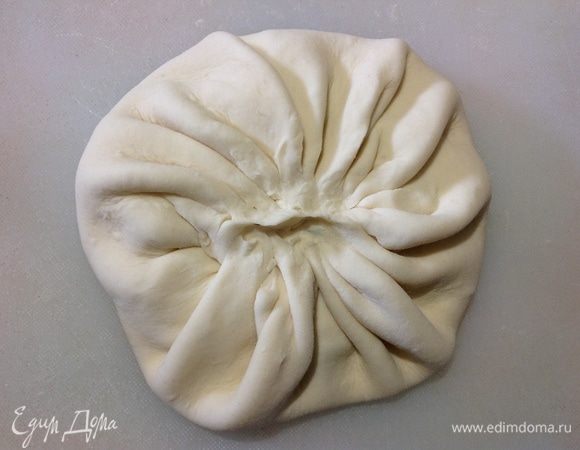 Вот так собираем тесто.