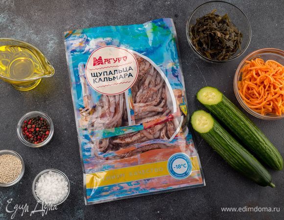 Для приготовления салата нам понадобятся следующие ингредиенты.