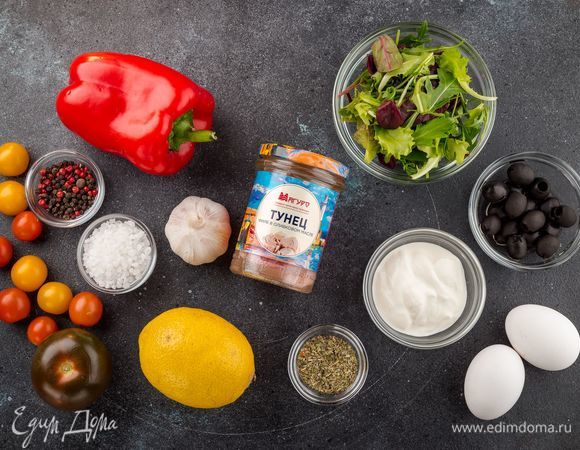 Для приготовления салата нам понадобятся следующие ингредиенты.