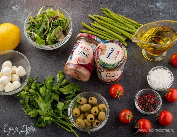 Для приготовления салата нам понадобятся следующие ингредиенты.