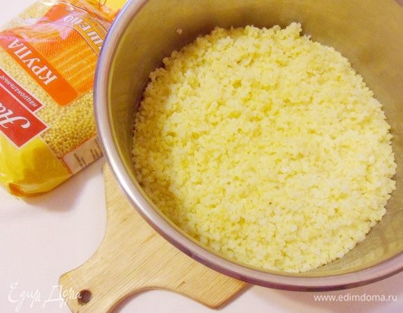 Пшенная каша готова.