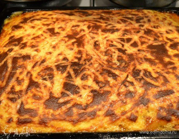 Запекать 30–35 минут при 190–200°С до появления румяной корочки. 