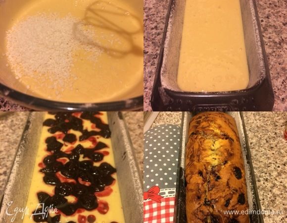 Форму D=20 см слегка смазать растительным маслом, посыпать мукой и выложить тесто в форму. Сверху выложить вишню (не забудьте достать анис и гвоздику) и выпекать до «сухой спички» 40–50 минут.