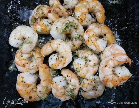 Креветки готовы.