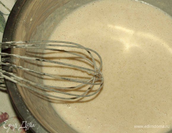 Очень тщательно перемешиваем. Даем постоять 5 минут.