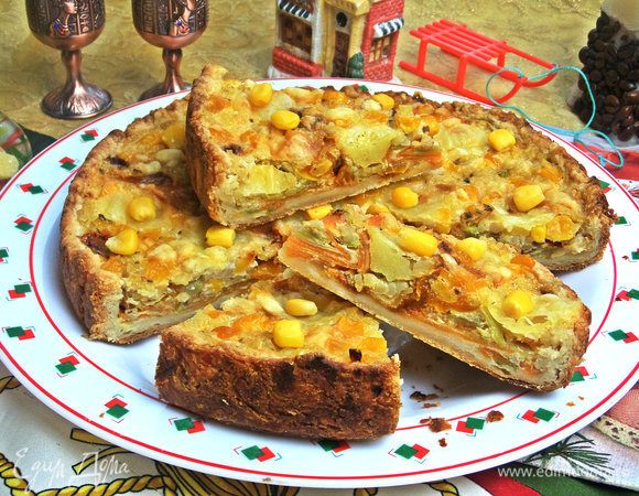 На порции я делила, когда начинка хорошо схватилась и держит форму.