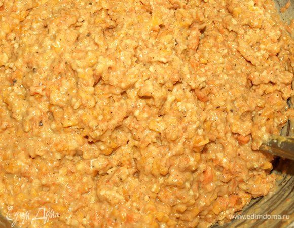 Очень хорошо перемешиваем ингредиенты до однородной массы.