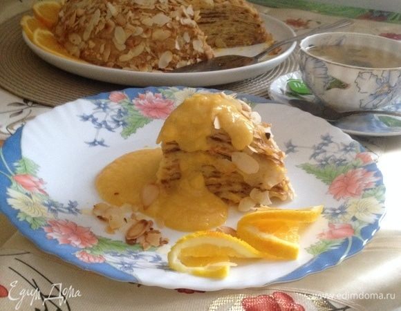 Осталось немного цитрусового крема для одного кусочка. Кто первый?