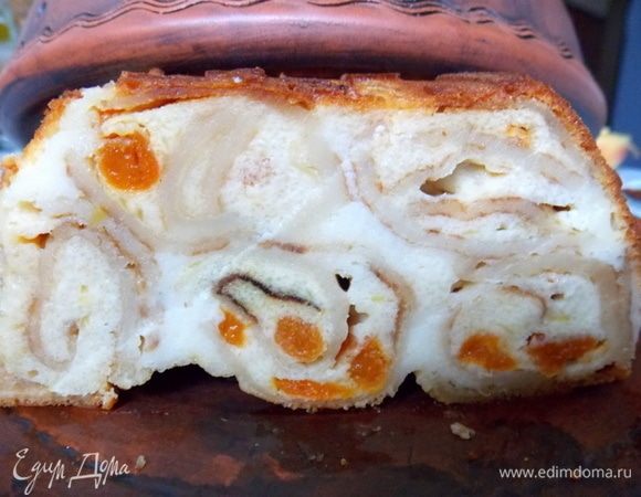 Ставим в горячую духовку 180°С и выпекаем примерно 1 час, до готовности.