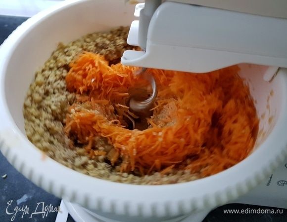 Смесь получается очень густая.