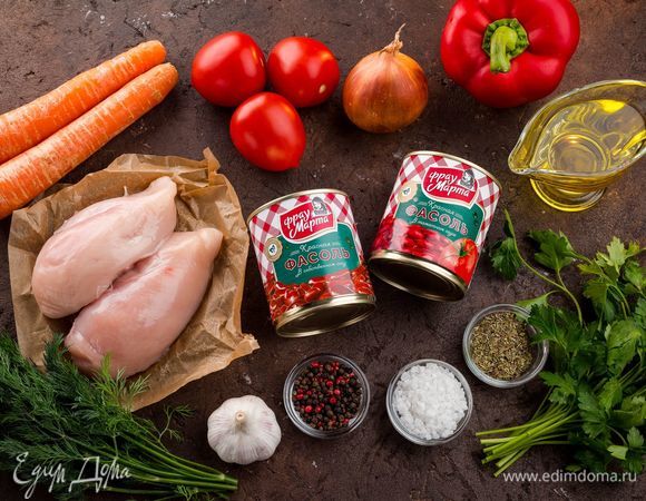 Для приготовления аппетитного рагу нам понадобятся следующие ингредиенты.