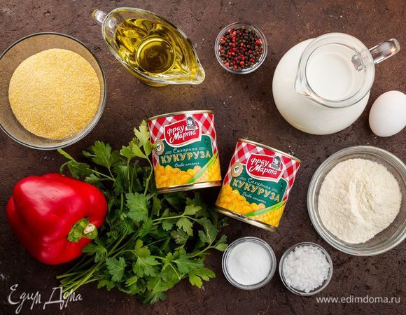 Для приготовления оладий нам понадобятся следующие ингредиенты.