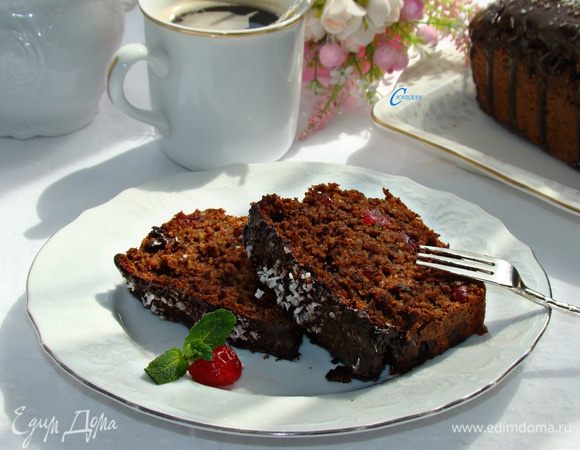 Вкусный и ароматный кекс готов! Приятного чаепития! 