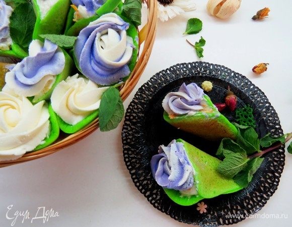 Также блинчики можно подать порционно, в любом случае это будет любовь с первого укуса. Приятного аппетита! 