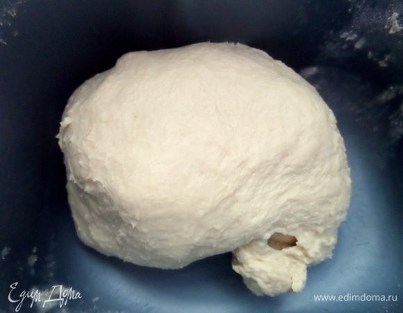 Вот такое тесто после замеса.