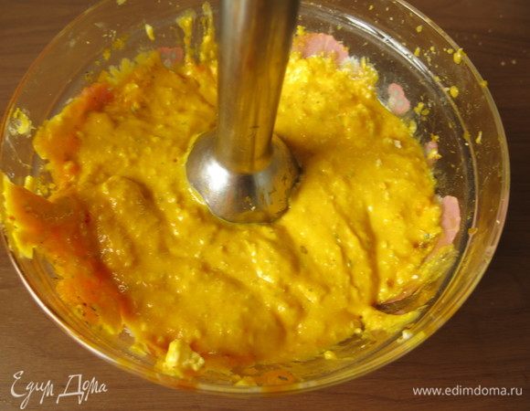 Измельчаем блендером.