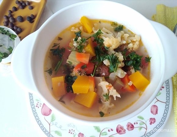 Питательный и вкусный суп готов! 