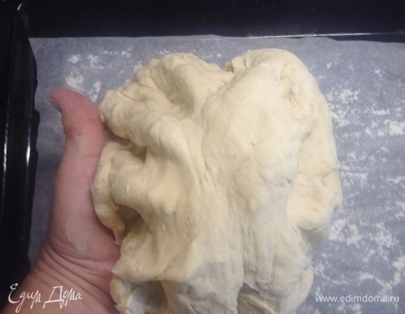 Берем от шарика 2/3 примерно.