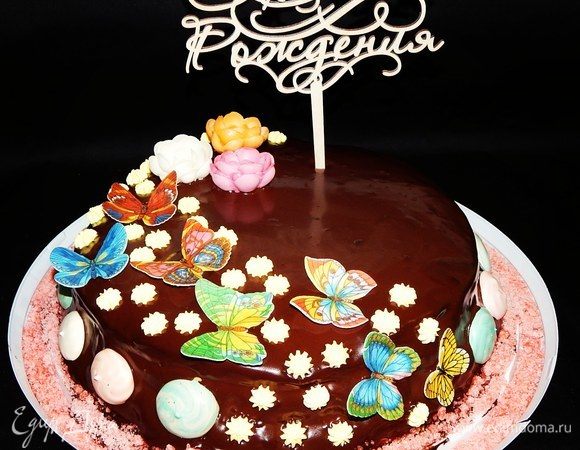 Вот такой весенний и вкусный тортик у меня получился. Приятного вам чаепития! 