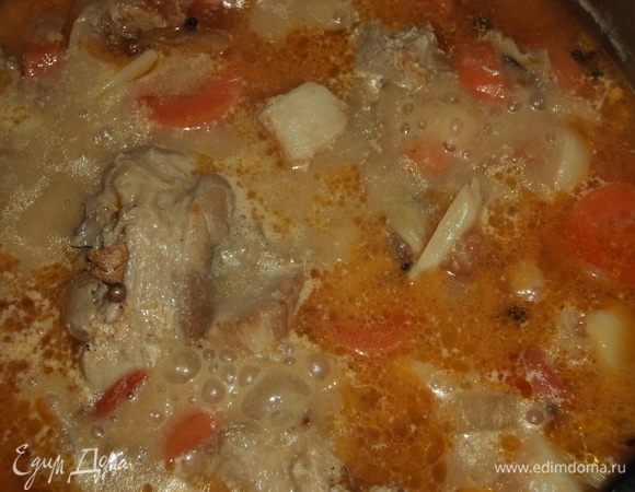 К слову, от момента «на плиту» до такого вида «а ля готово» — минут 40–50.