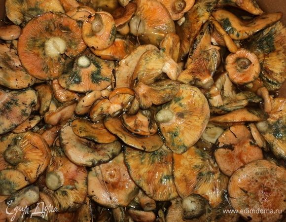 Сложили аккуратно в воду.