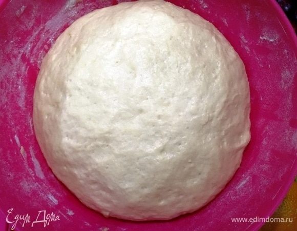 Тесто подошло через 40 минут.