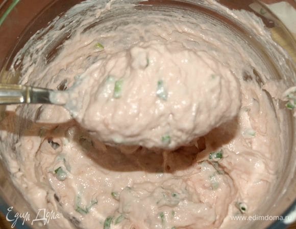 И соединяем с остальными ингредиентами.  