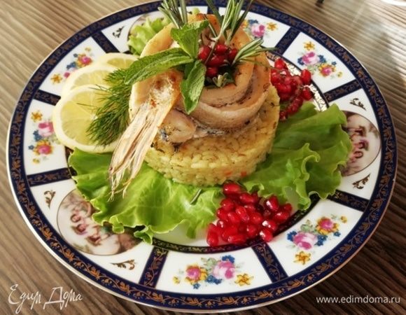 Выкладываем щуку на рис.