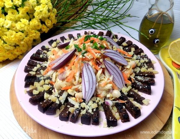 Украсить луком и подавать.