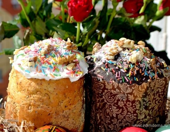 Наши солнечные и радужные куличи.