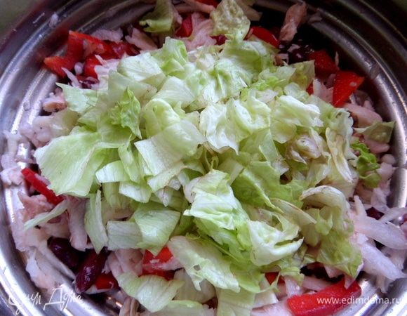 Высыпать в общий состав.