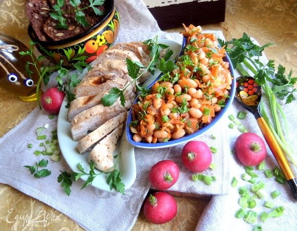 Гармоничный, не тяжелый ужин получился.