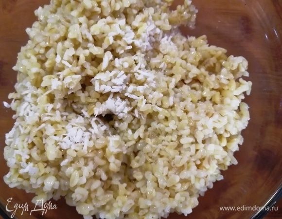 Смешиваем сухие ингредиенты и булгур.